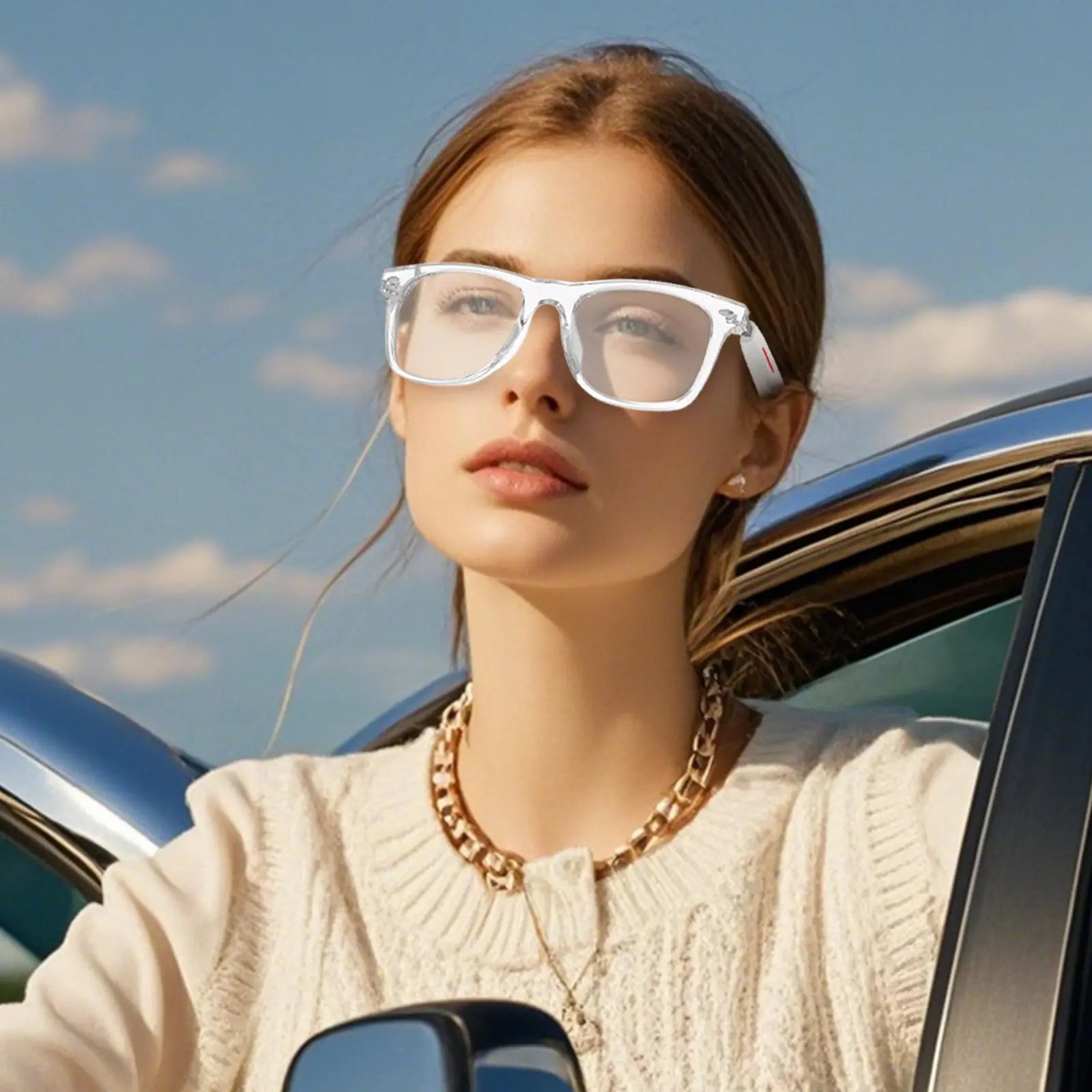Smart Glasses with High-Quality Sound, Voice Calling, Bluetooth-Compatible with Fast Pairing, Large Capacity Long-Lasting Battery, Perfect Gift, Cool Gadget #GLOBAL PICKS