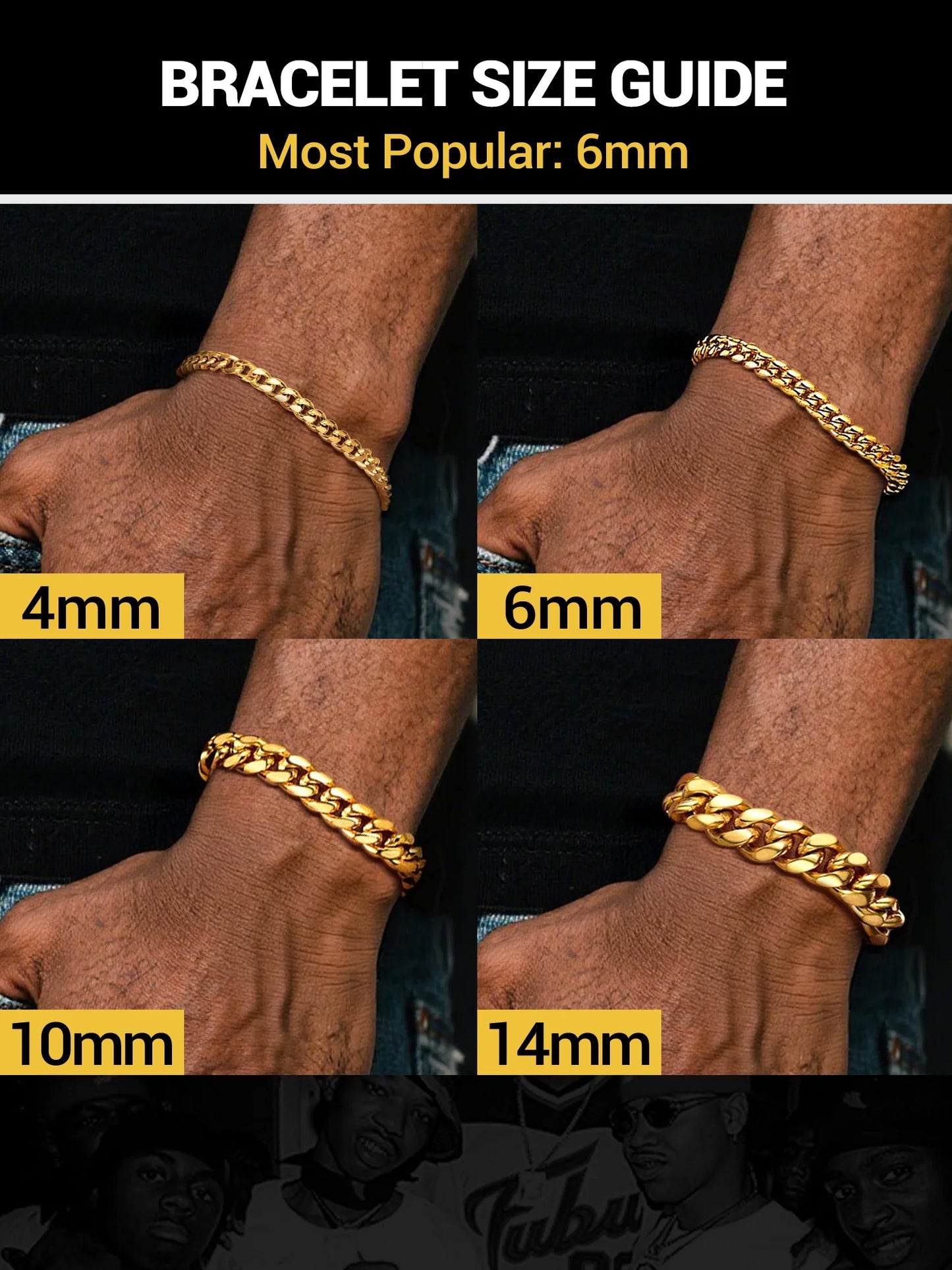 Gold Plated Bracelet for Men Chunky Cuban Bracelet 10MM 7.5 Inch Stainless Steel Chain Bracelet Mens Birthday Valentines Day Jewelry Gifts for Him Dad Adults Age